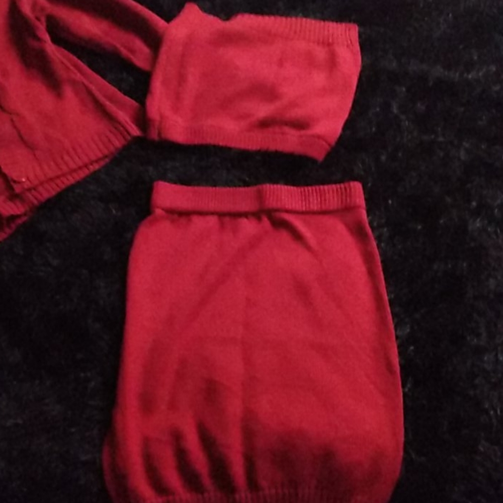 Sweat suit skirt set